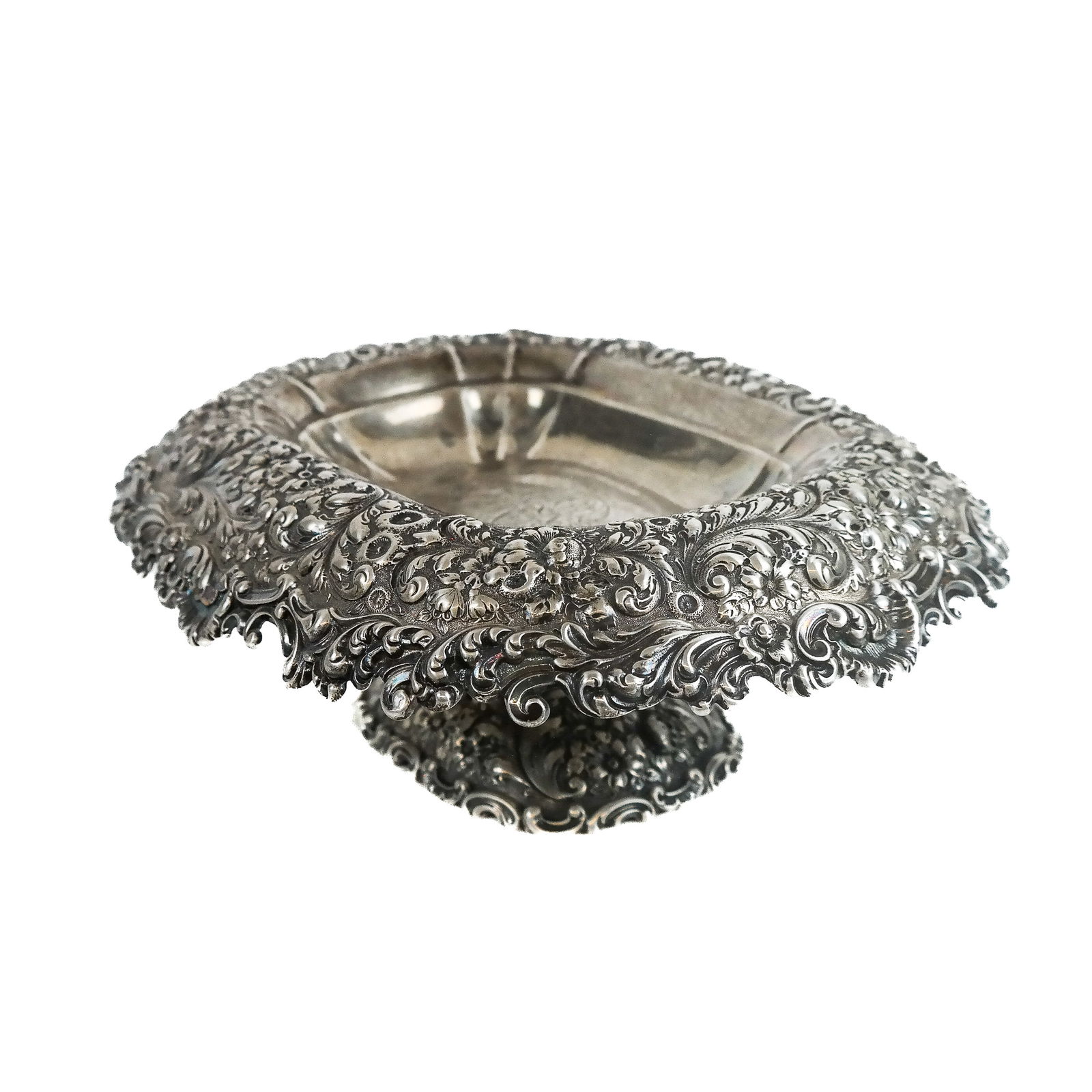 Gorham Sterling Silver Repousse Compote (1 of 8)