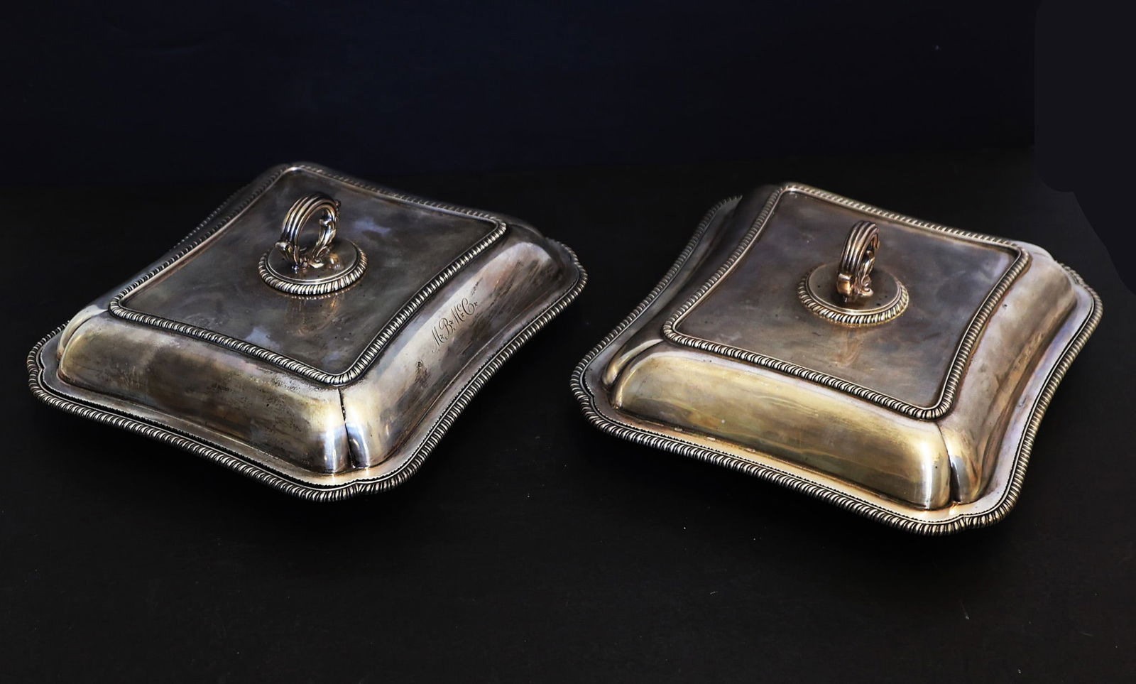 Pair of Tiffany & Co. Makers Sterling Dishes (1 of 6)