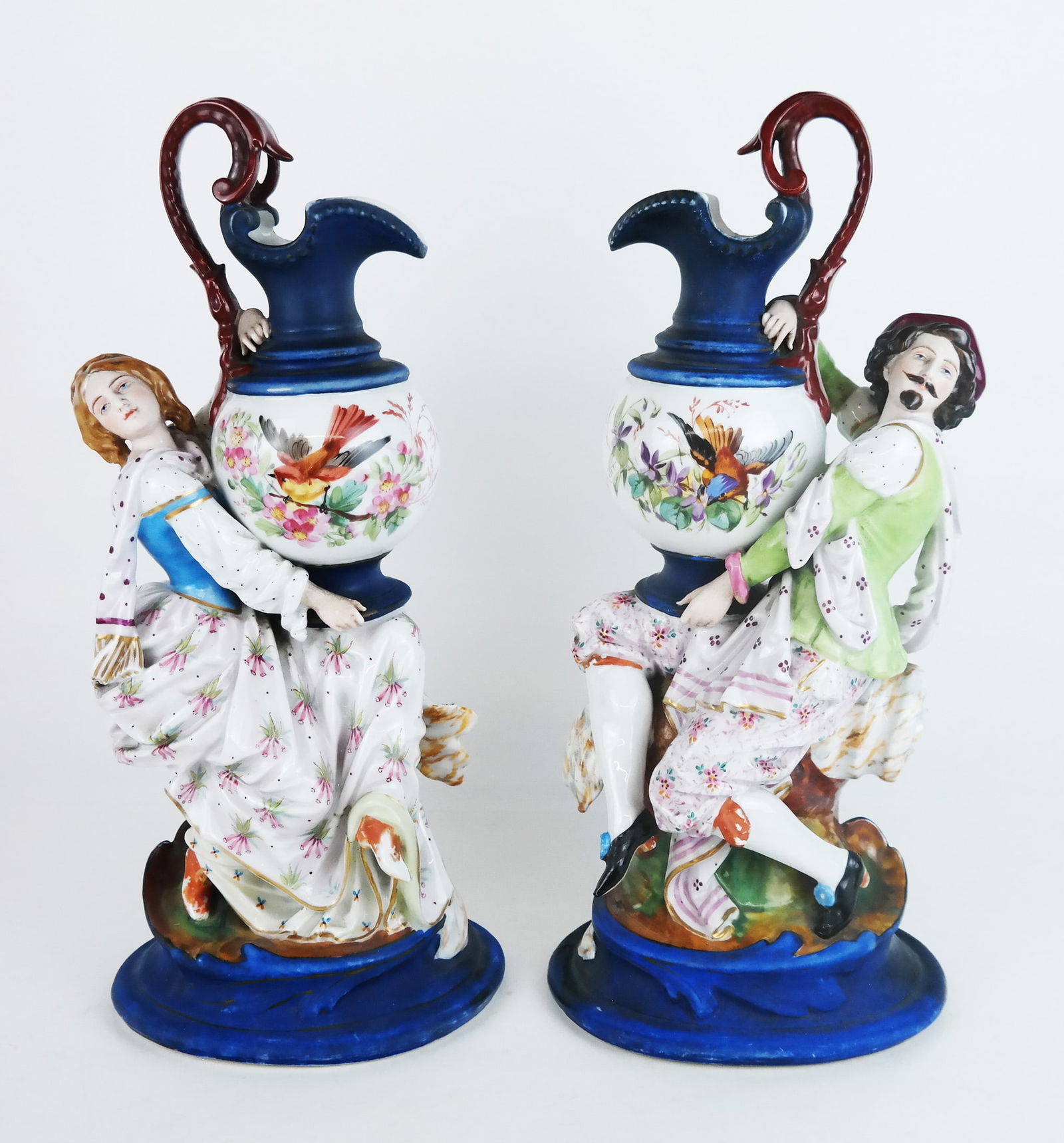 Pair of Paris Porcelain Figural Ewers (1 of 14)