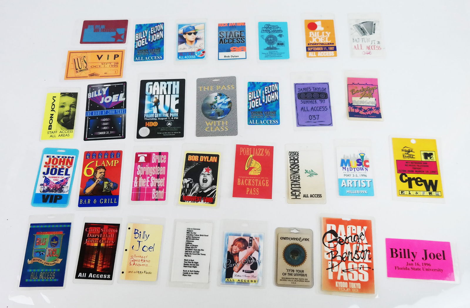 Assembled Group of Concert Access Passes (1 of 9)