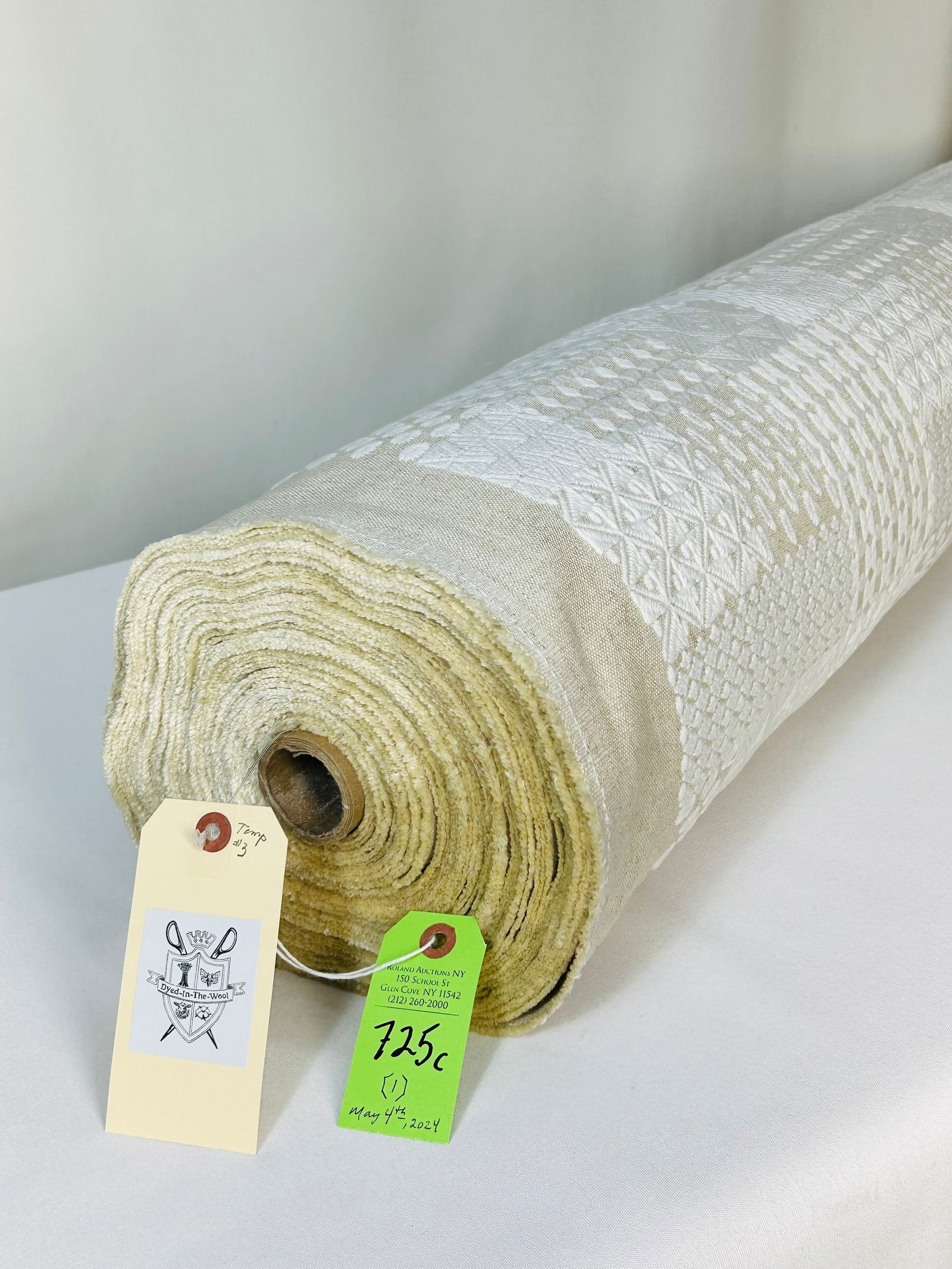 Larsen's White on Natural Embroidery Fabric (1 of 5)