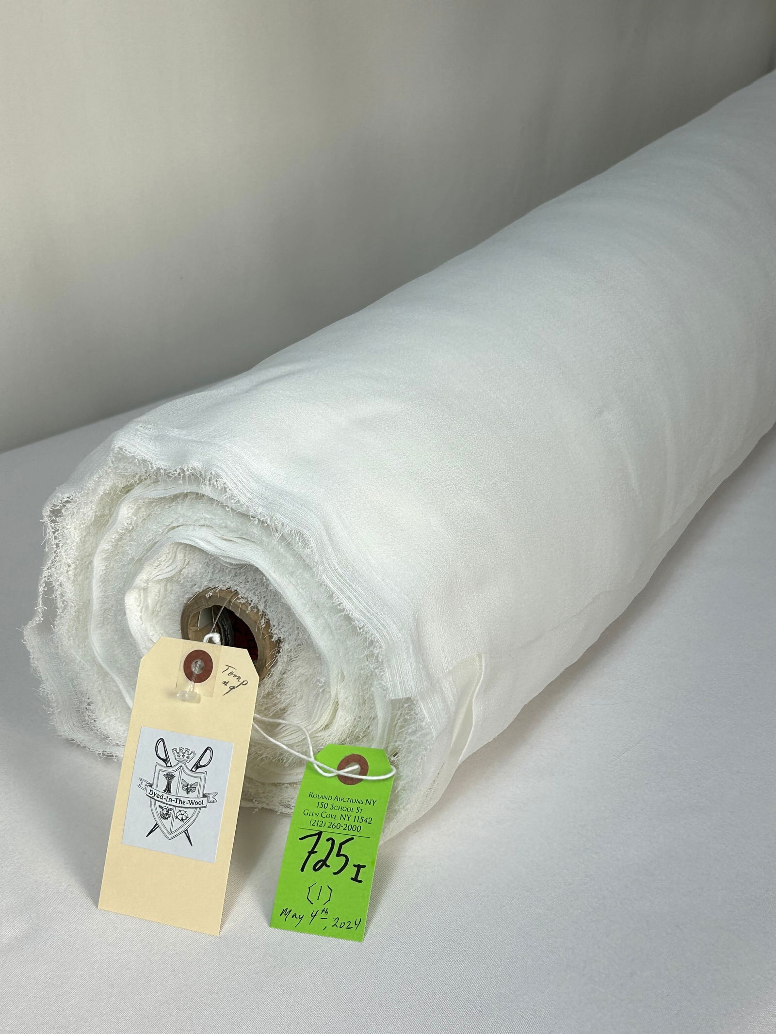 Double-Wide Turkish White Sheer Fabric (1 of 3)