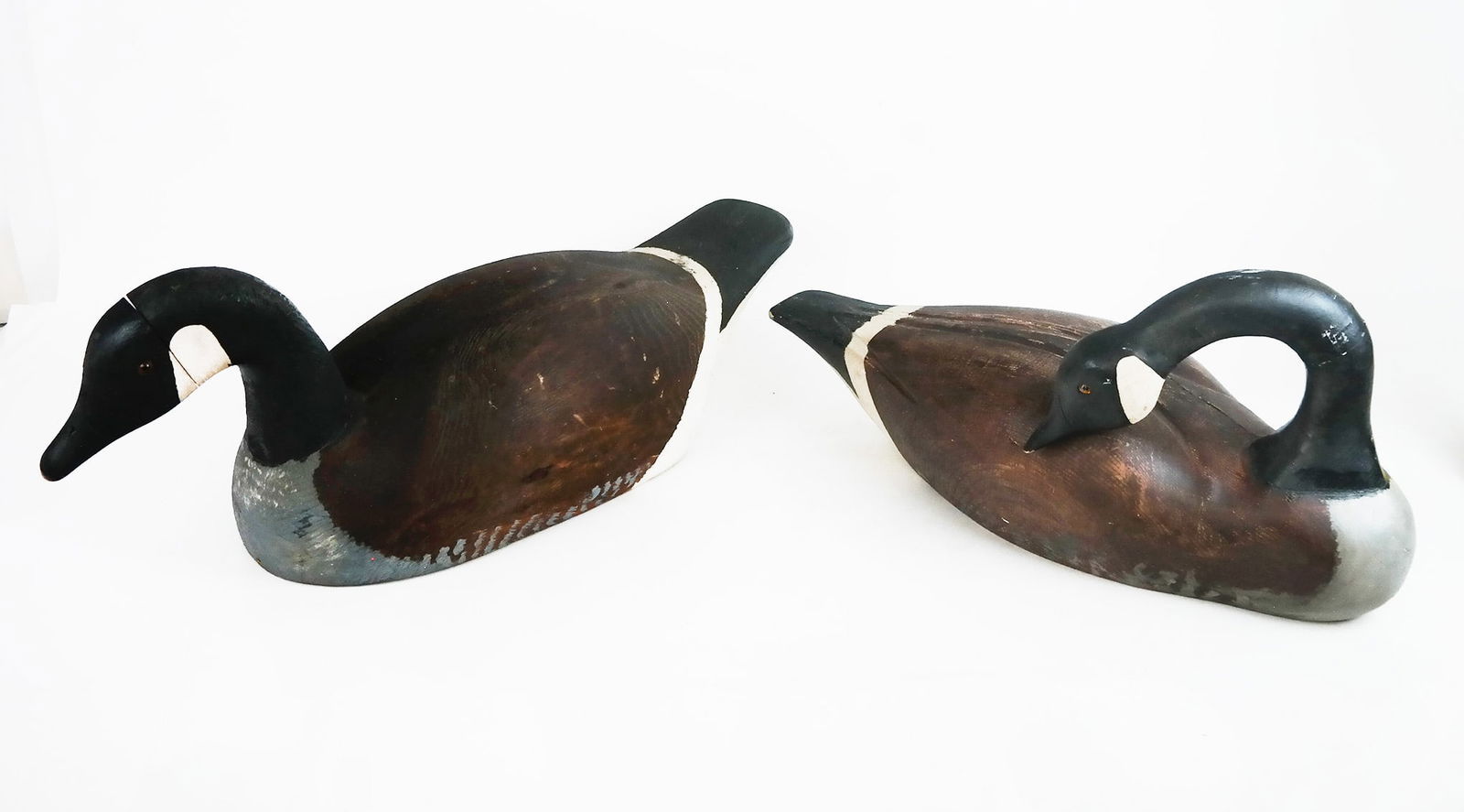 Large Pair of Folk Art Painted Duck Decoys (1 of 10)