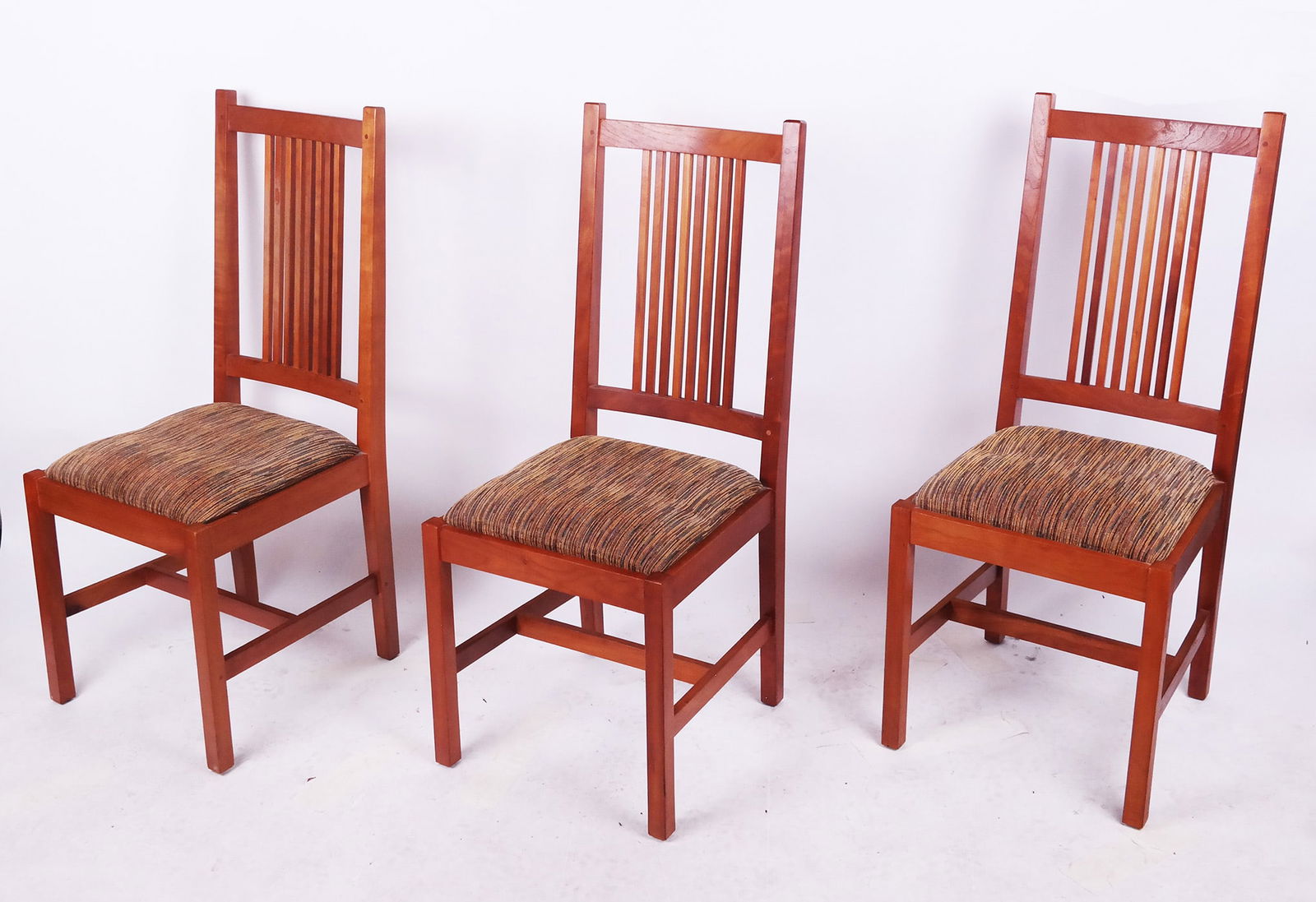 Three Stickley Oak Side Chairs (1 of 9)