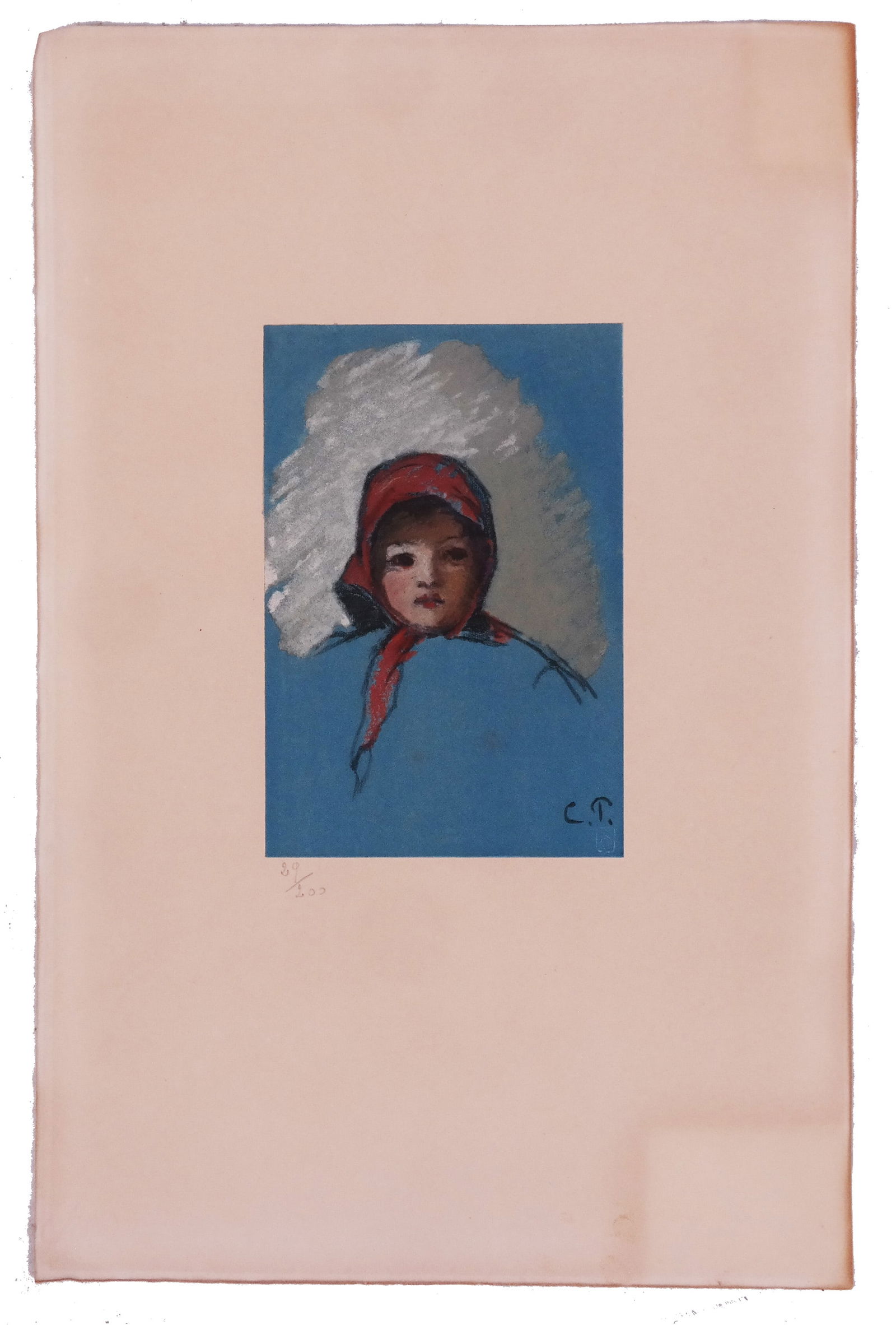 Camille PISARRO: Young Girl Study - Lithograph (1 of 9)