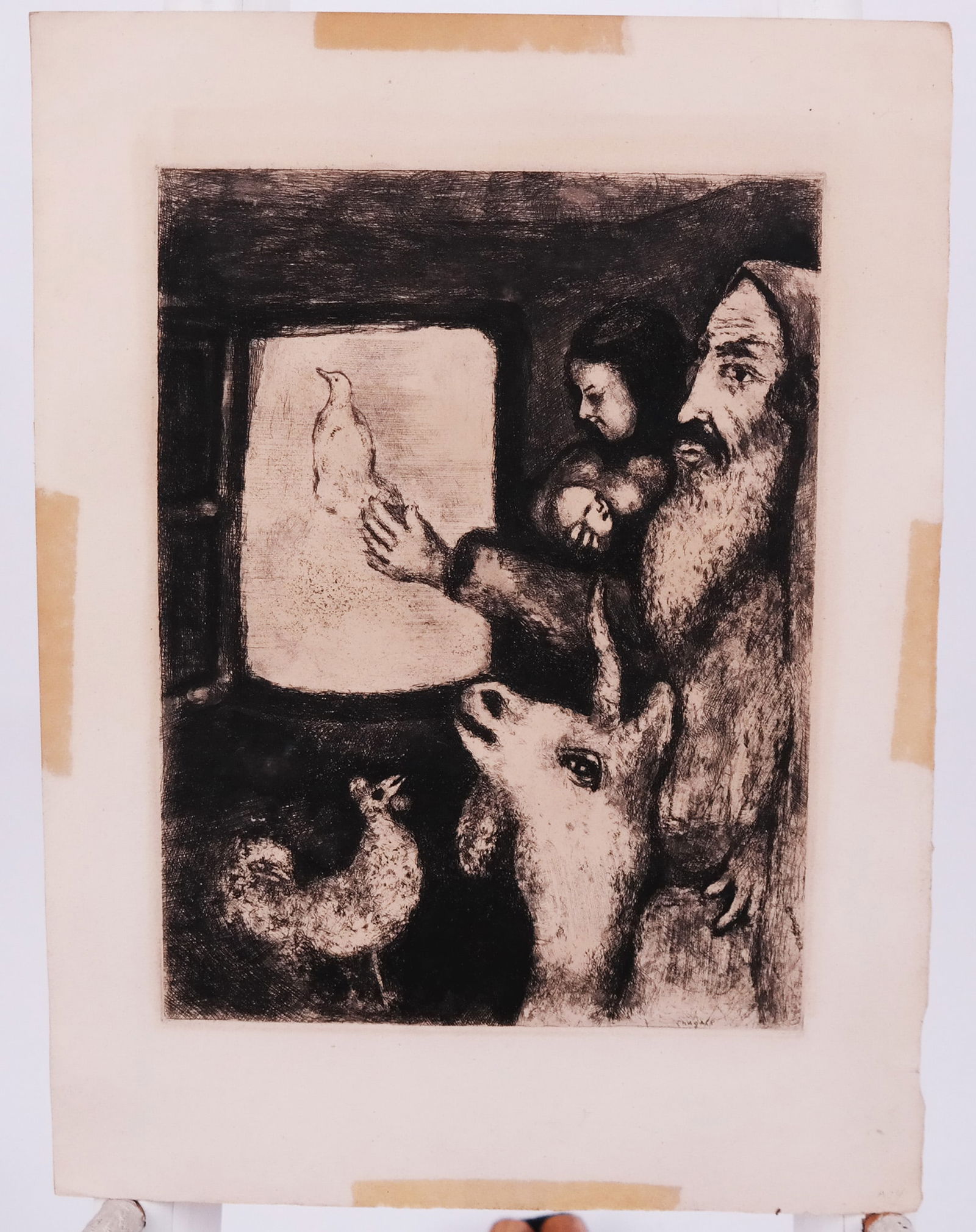 Marc CHAGALL: Dove of the Ark - Etching (1 of 9)