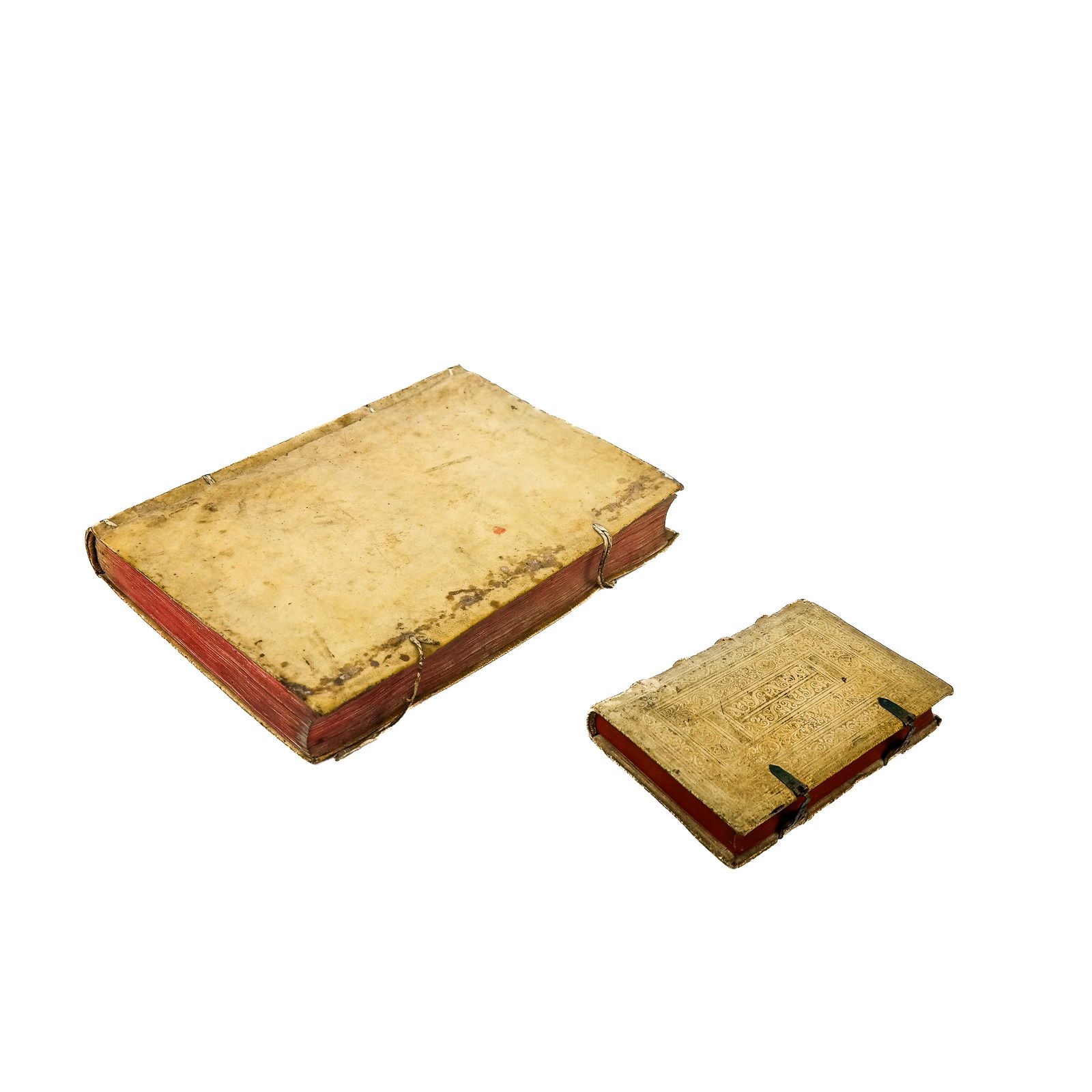 Two Antique Vellum Bindings: 17th Century (1 of 8)