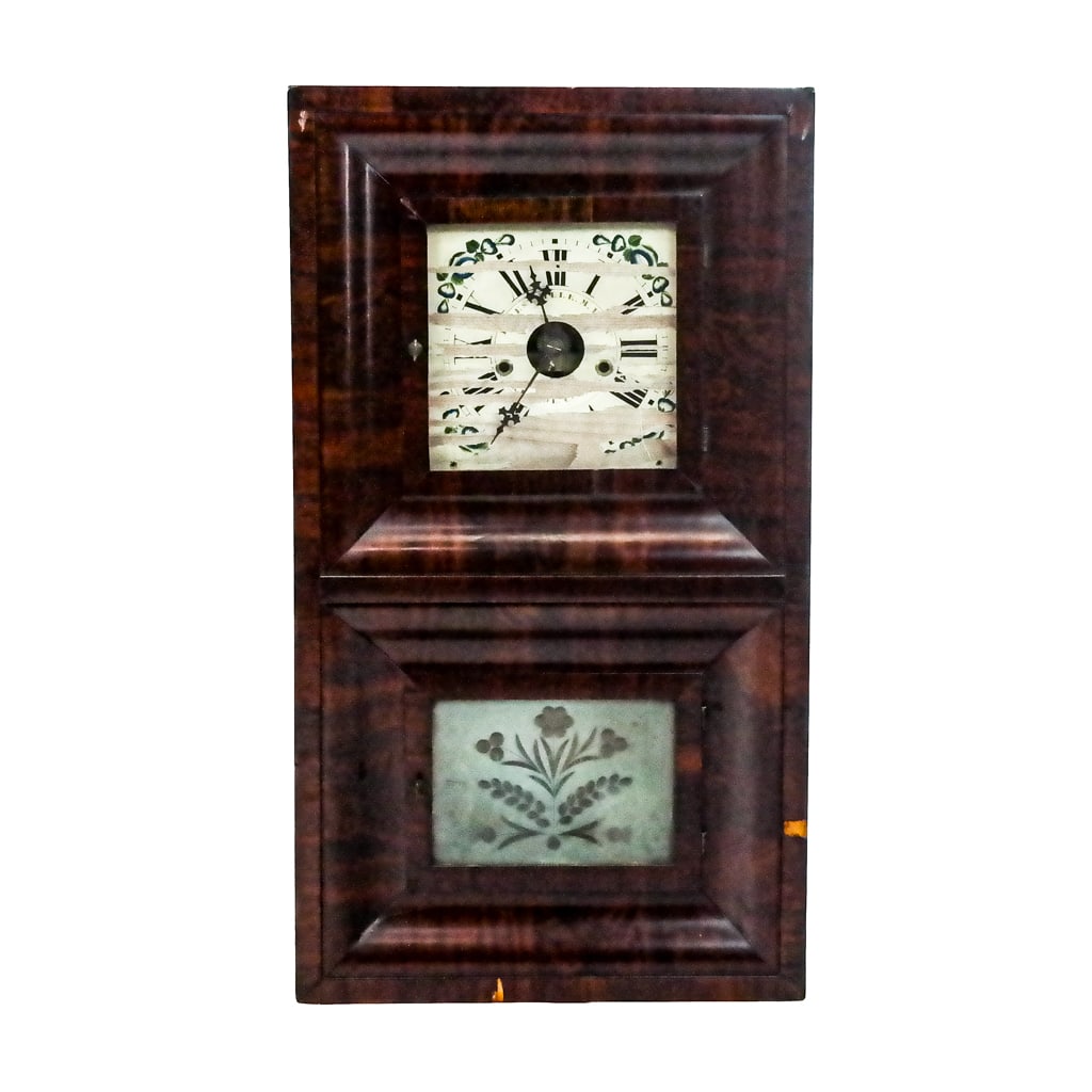 American Flame Mahogany Wall Clock (1 of 11)