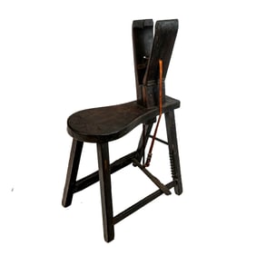 Antique Oak Saddle Maker's Bench