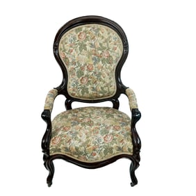 American Victorian Balloon-Back Parlor Chair