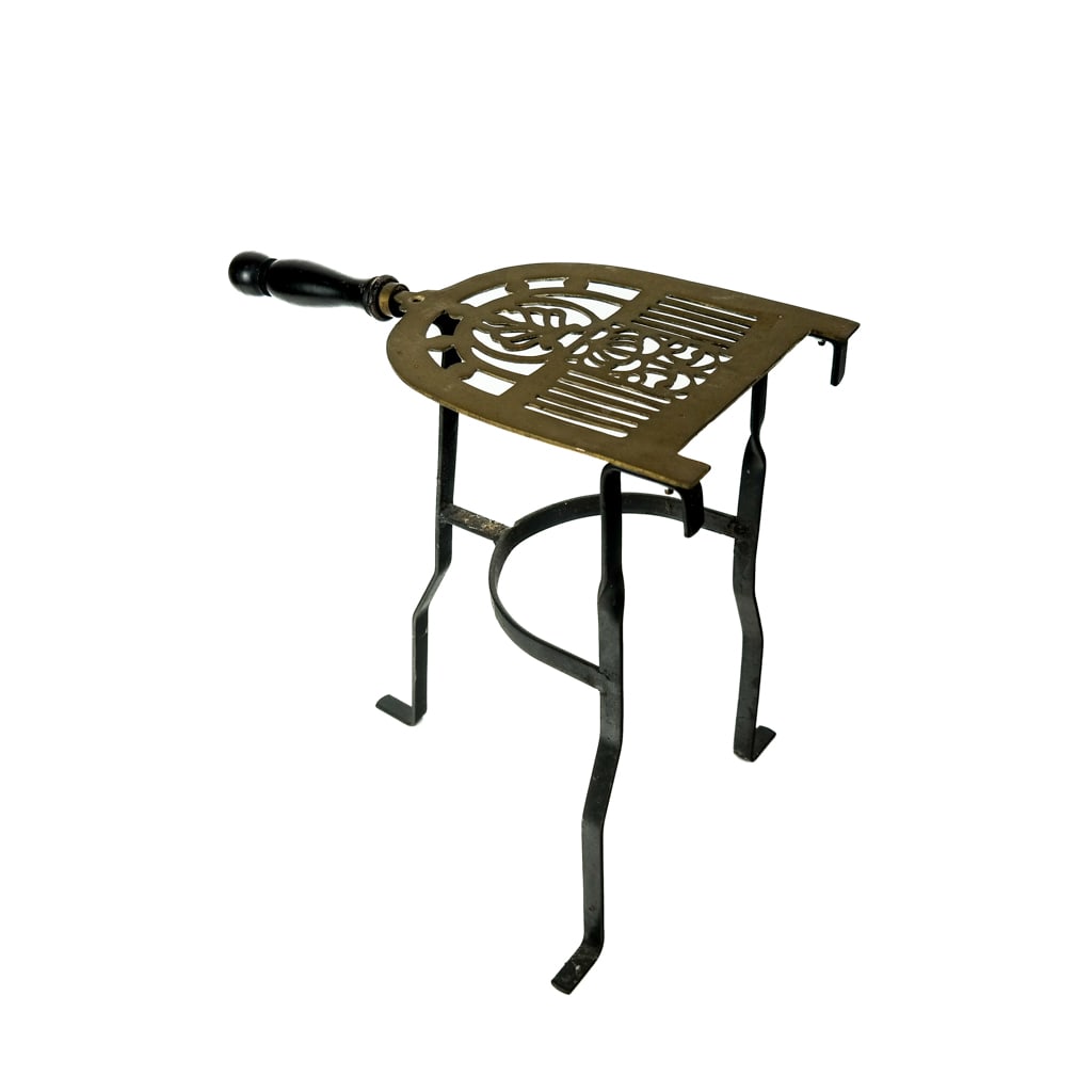 Antique Brass and Iron Fireplace Trivet (1 of 7)