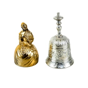 A Group of Two Silver Bells