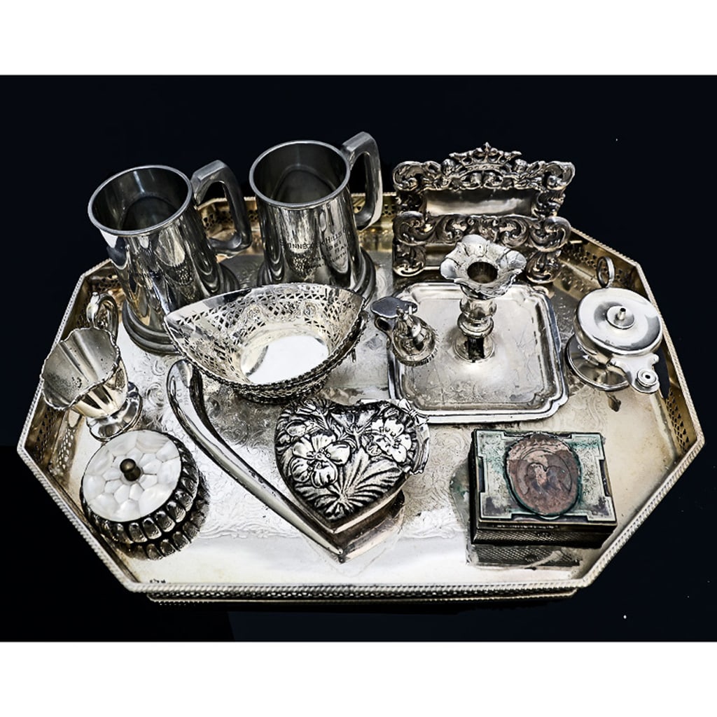 Large Group of 13 Silverplated Articles (1 of 13)