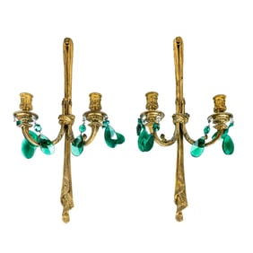 Pair of Louis XV-Style Two-Light Sconces