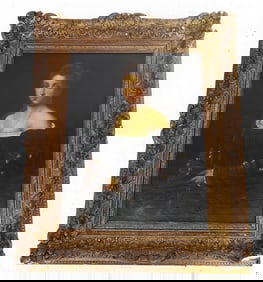 After Titian Oil on Canvas Portrait of a Lady