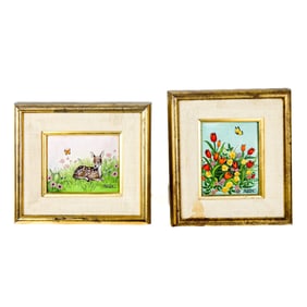 Lorraine TRESTER: Two Porcelain Plaques