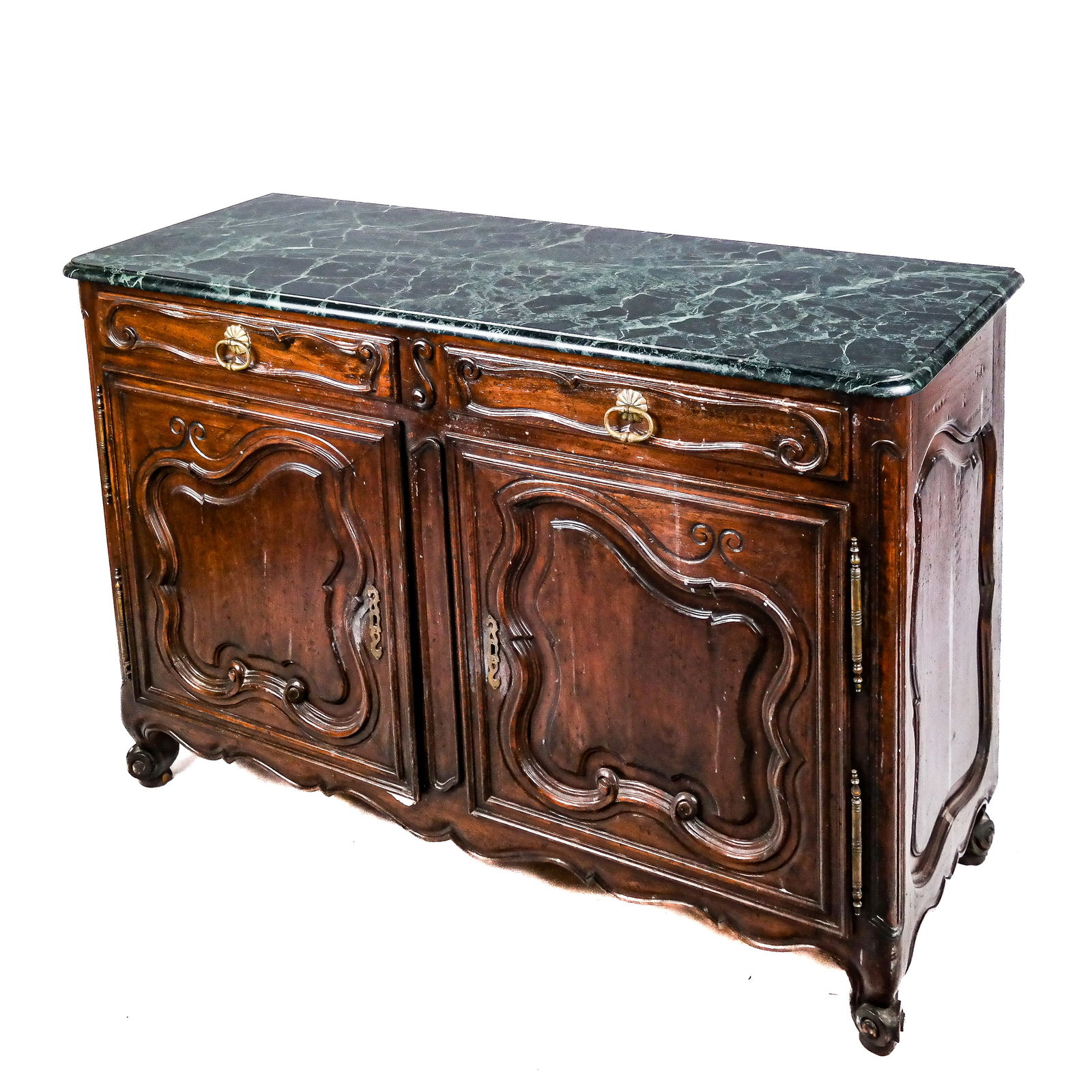 French Provincial-Style Beechwood Buffet (1 of 10)