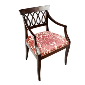 Early 20th C. Directoire Style Mahogany Armchair