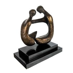 Modern Abstract Bronze Sculpture