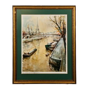 French Canal Landscape - Digital Poster Print