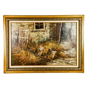 CHADWICK: Country Still Life - Oil Painting