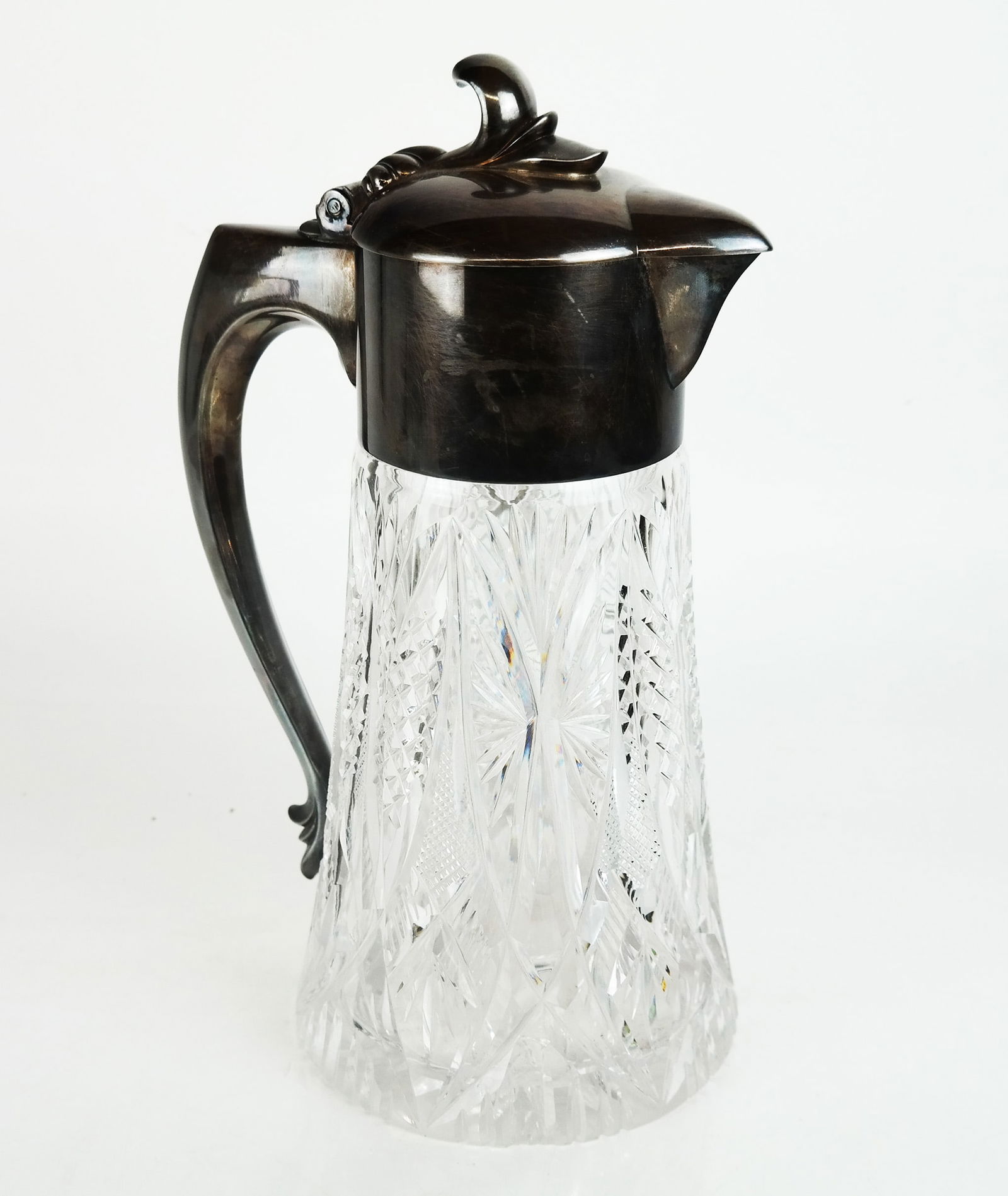 Silver Plate & Crystal Large Cooler Pitcher (1 of 8)