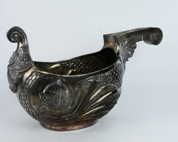 Large Russian Silver Kovsch