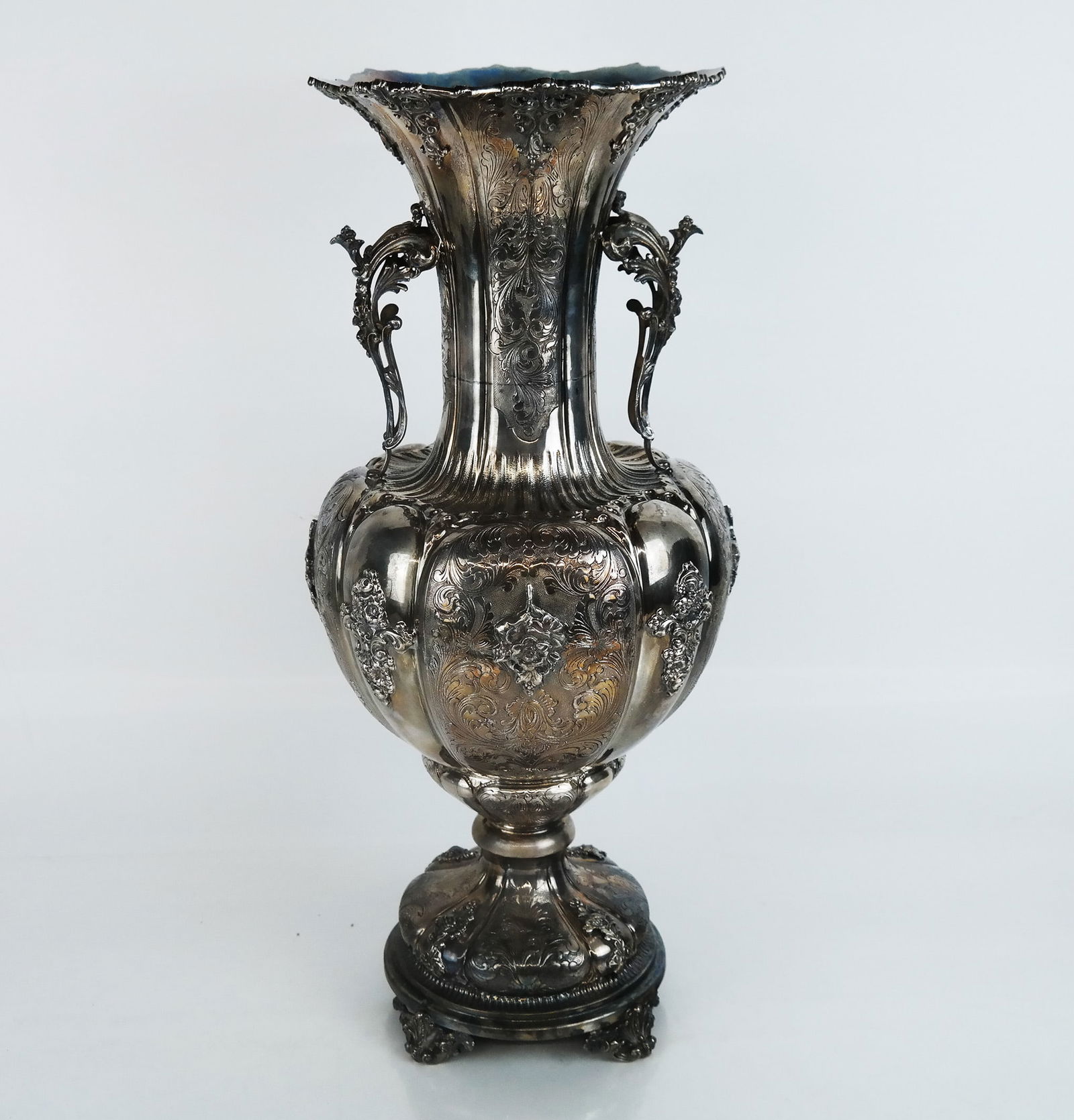 Large Italian Sterling Silver Vase by Grand (1 of 7)