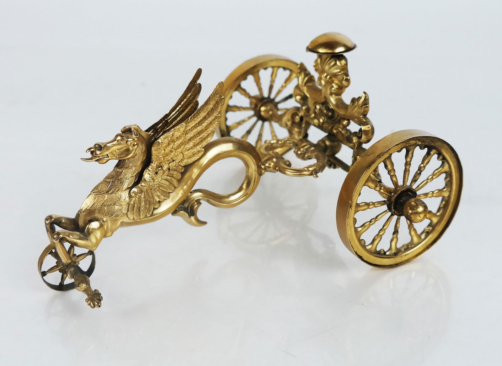 Silver & Gilt Chariot-Form Coaster Pull (1 of 9)