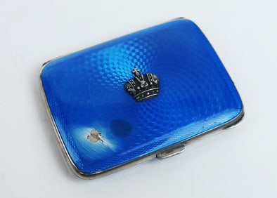 Russian Silver Enamel Compact