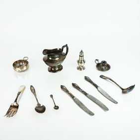 Assorted Silver and Silver Plate Articles