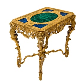 Russian Neoclassical-Style Bronze Center Table