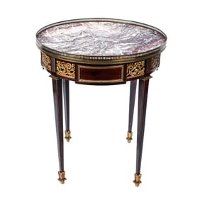 19th C. Louis XVI-Style Bouillotte Table