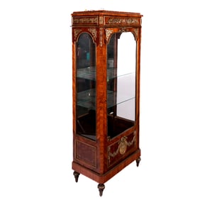 Louis XVI-Style Gilt Bronze-Mounted Vitrine