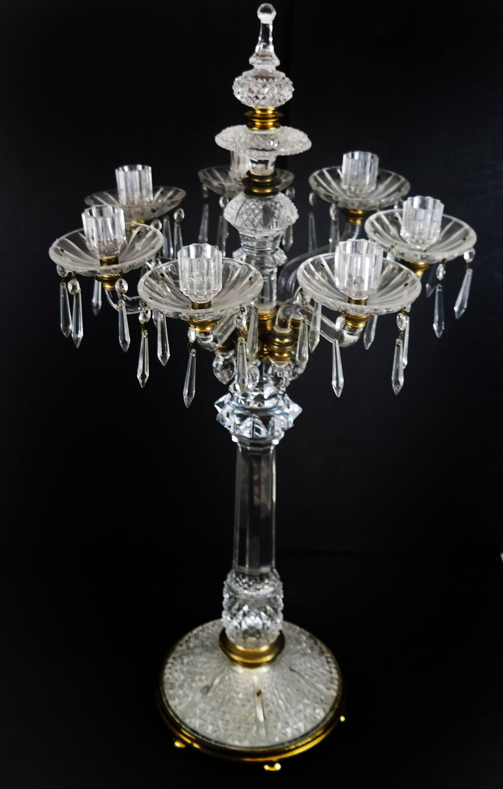 French Cut Glass Candelabrum (1 of 11)
