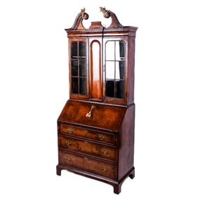 Queen Anne/George I English Walnut Secretary
