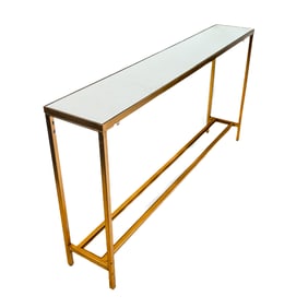 Modern Gilt Metal Console Table