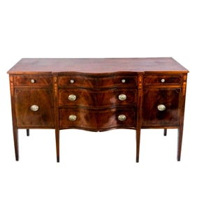 Sheraton Revival Mahogany Sideboard