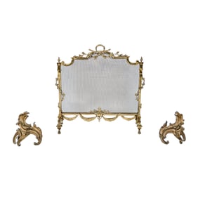 Three French Fireplace Items