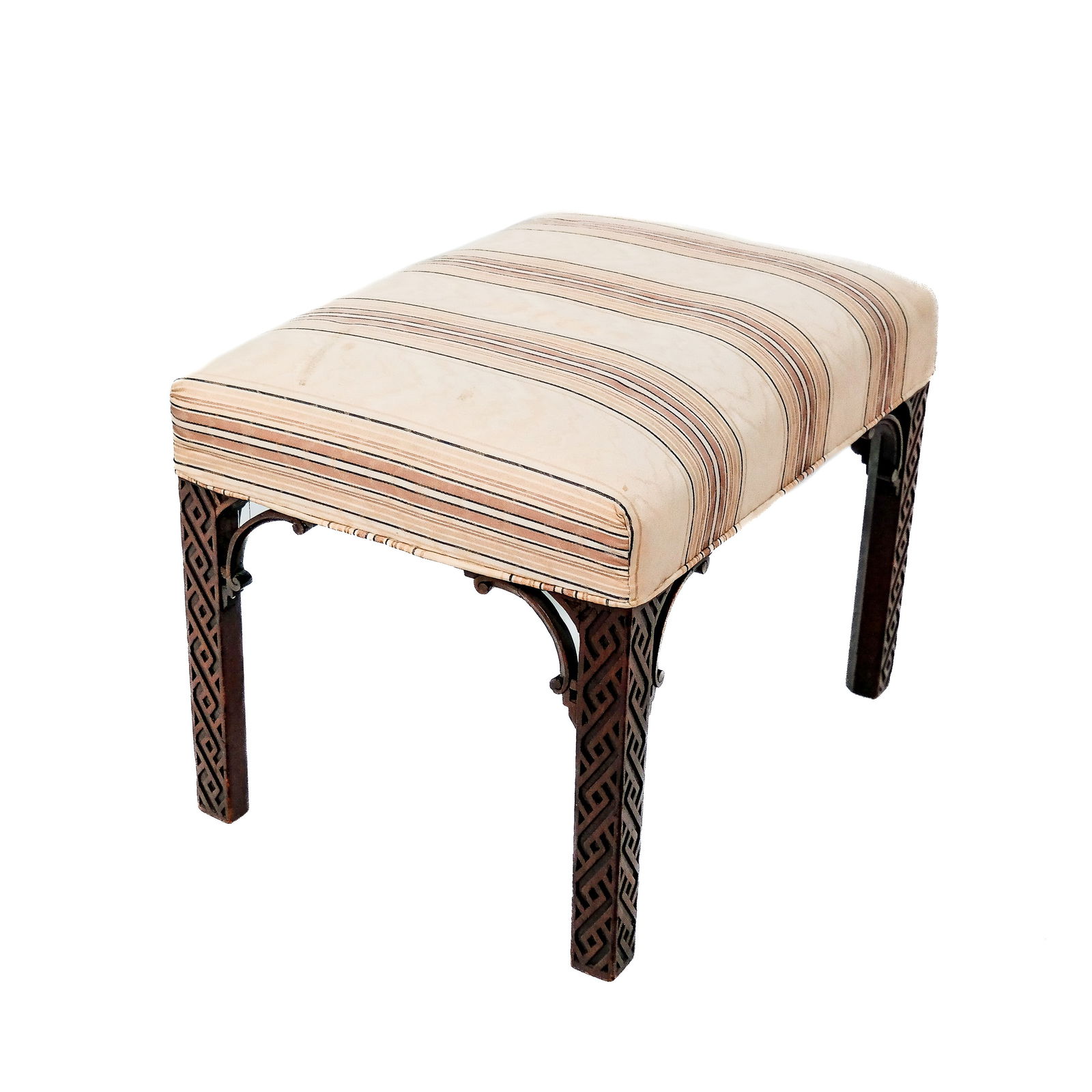 Georgian-Style Mahogany Bench / Ottoman (1 of 7)