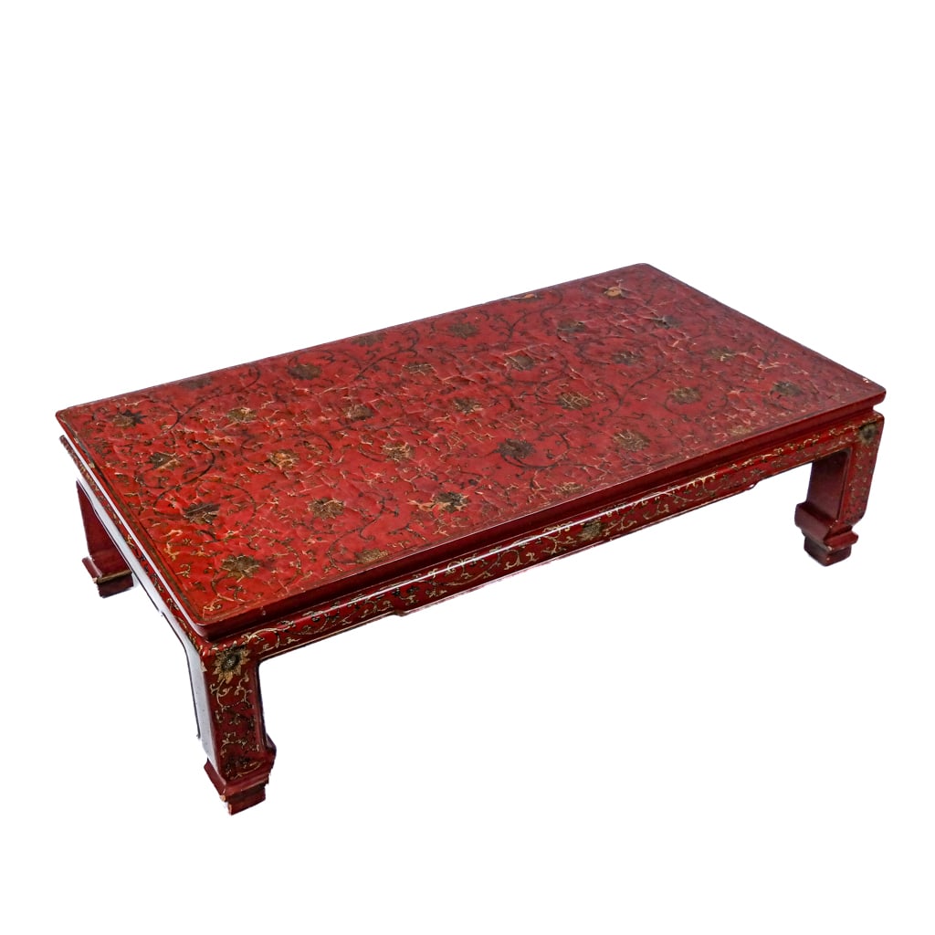 Chinese Red Lacquer Coffee Table (1 of 7)