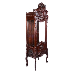 Continental Rococo-Style Vitrine Cabinet