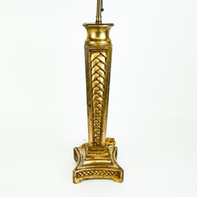 Neoclassical-Style Giltwood Table Lamp