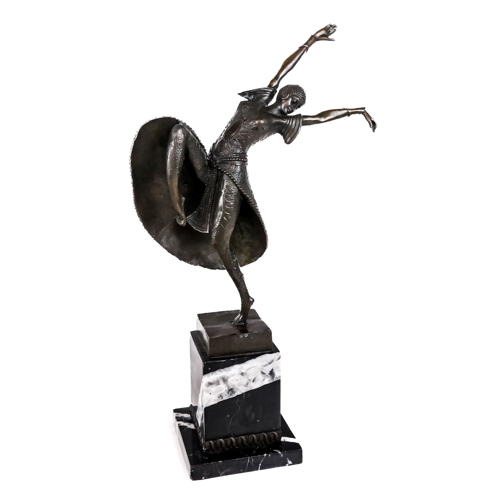 Art Deco-Style Bronze Model of a Dancer (1 of 8)