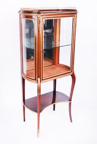Louis XV/XVI Transitional-Style Vitrine Cabinet