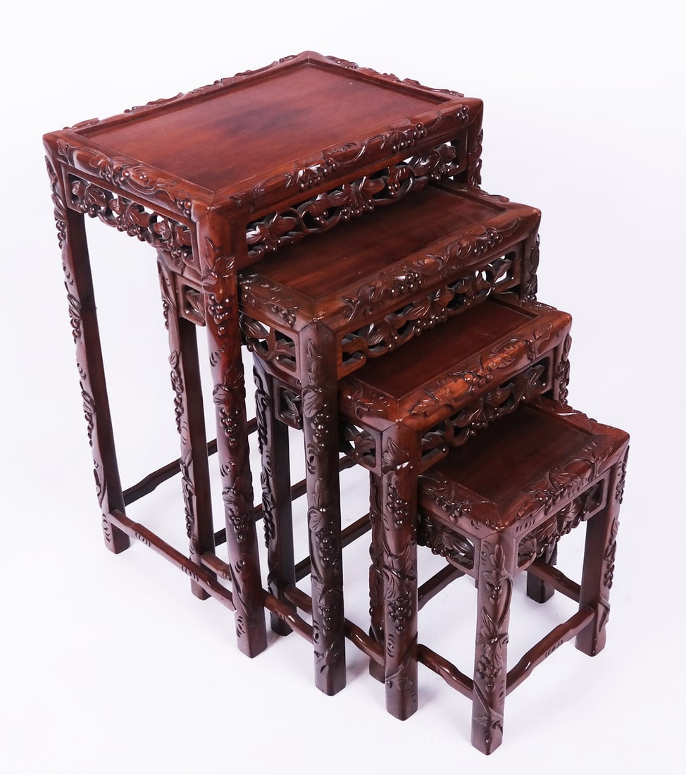 Nest of Four Chinese Nesting Tables (1 of 9)