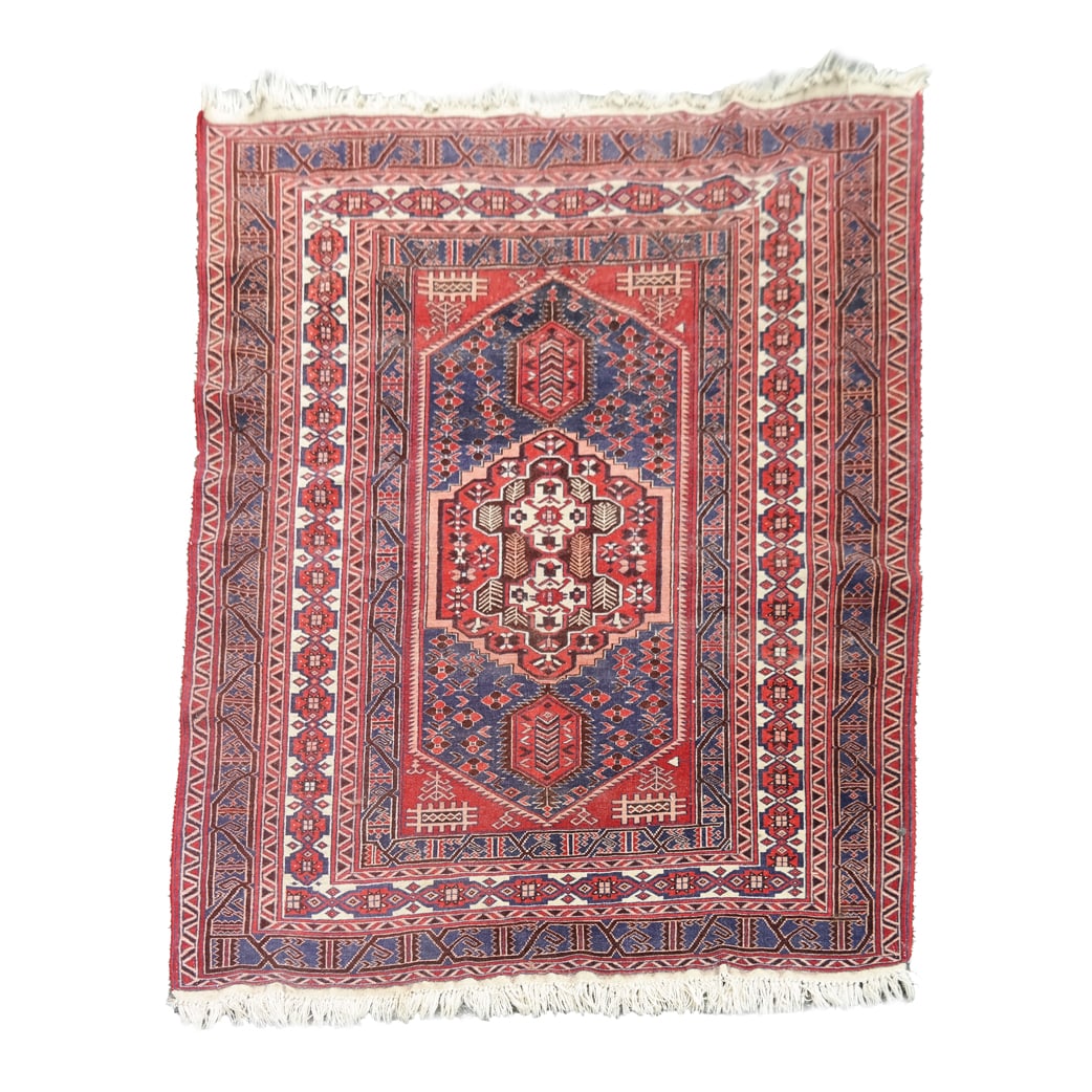 Persian Tribal Rug: Persian Tribal rug, second half 20th century, probably Karajeh Serapi, Serab, Northern Iran. [6' x 4' 3"]. In overall good condition with light marks and minimal wear.