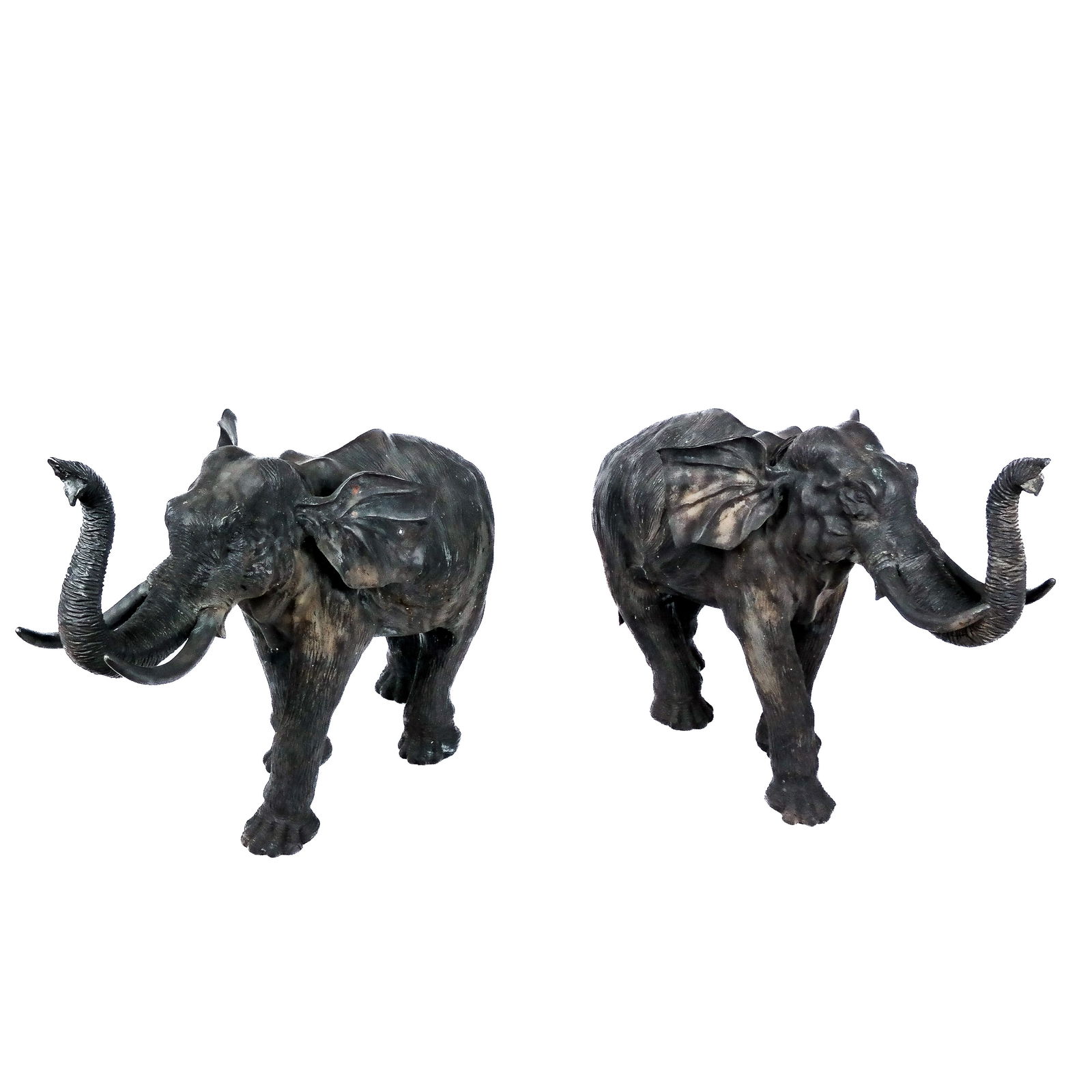 Pair of Mid-20th C. Elephant Sculptures (1 of 8)