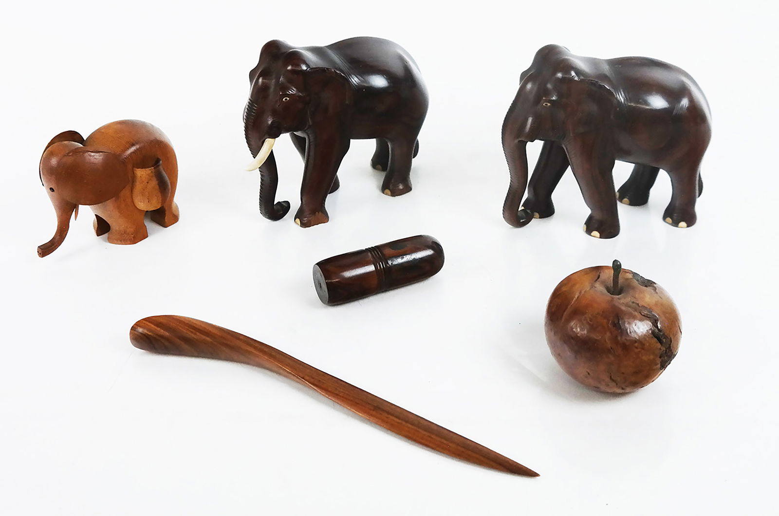 Assembled Group of Carved Treen Objects (1 of 7)