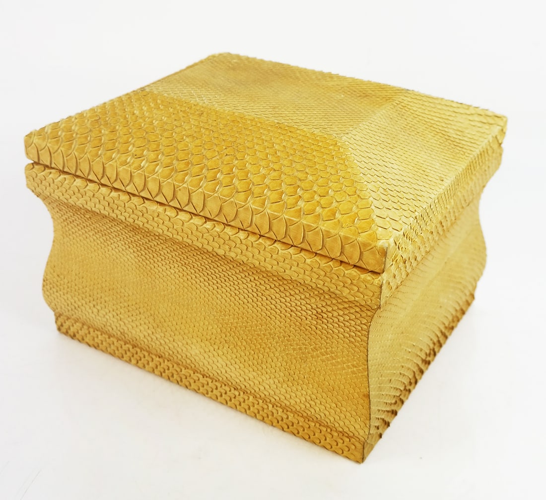 Modern Snakeskin-Clad Storage Box (1 of 7)